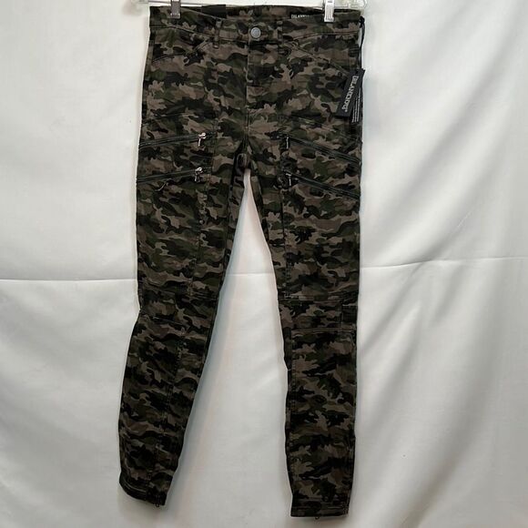 Blank NYC Camo Moto Pants size 27 NWT - Picture 1 of 14